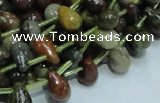 COS02 15.5 inches 6*10mm teardrop ocean stone beads wholesale