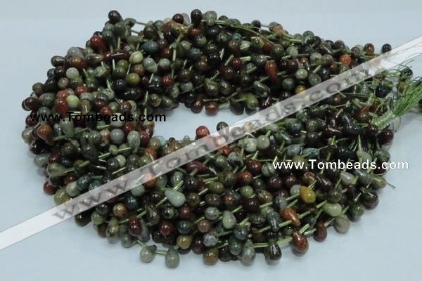 COS02 15.5 inches 6*10mm teardrop ocean stone beads wholesale