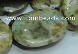 COS07 15.5 inches 25*35mm oval ocean stone beads wholesale