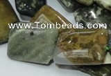 COS09 15.5 inches 18*25mm rectangle ocean stone beads wholesale