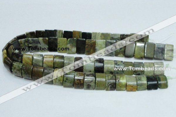 COS12 15.5 inches 12*20mm double drilled ocean stone beads wholesale