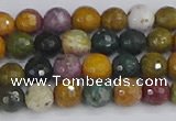 COS201 15.5 inches 6mm faceted round ocean jasper beads