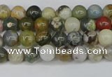 COS220 15.5 inches 4mm round ocean stone beads wholesale