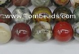 COS223 15.5 inches 10mm round ocean stone beads wholesale