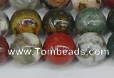 COS224 15.5 inches 12mm round ocean stone beads wholesale