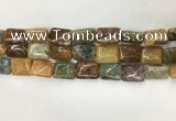 COS252 15.5 inches 12*16mm rectangle ocean stone beads wholesale