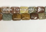 COS256 15.5 inches 22*30mm rectangle ocean stone beads wholesale