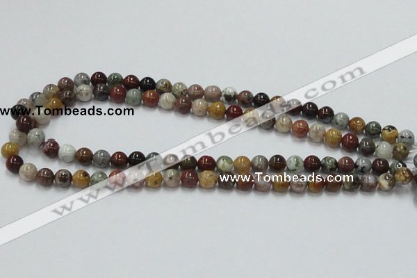 COS39 15.5 inches 8mm round ocean stone beads wholesale