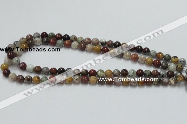 COS39 15.5 inches 8mm round ocean stone beads wholesale