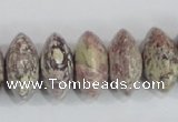 COT08 15.5 inches 10*20mm rondelle osmanthus stone beads