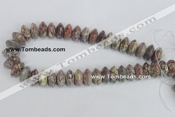 COT08 15.5 inches 10*20mm rondelle osmanthus stone beads