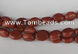 COV03 15.5 inches 6*8mm oval goldstone beads wholesale