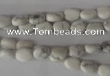 COV05 15.5 inches 6*8mm oval white howlite beads wholesale