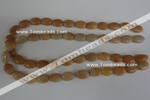 COV101 15.5 inches 12*16mm oval pink aventurine beads wholesale