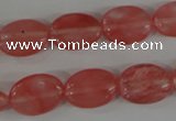 COV110 15.5 inches 12*16mm oval cherry quartz beads wholesale