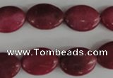 COV123 15.5 inches 13*18mm oval candy jade beads wholesale