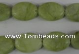 COV127 15.5 inches 13*18mm oval lemon jade beads wholesale