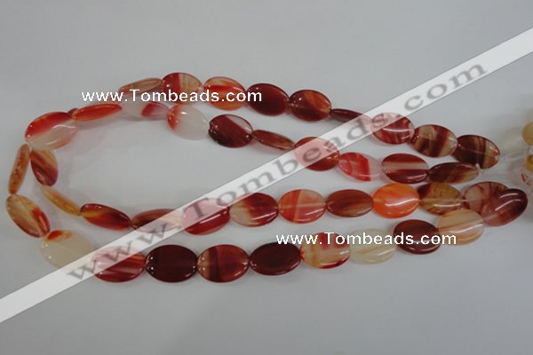COV129 15.5 inches 13*18mm oval red agate beads wholesale