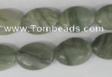 COV136 15.5 inches 13*18mm oval seaweed quartz beads wholesale