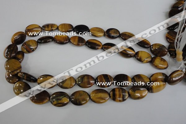 COV151 15.5 inches 15*20mm oval yellow tiger eye beads wholesale