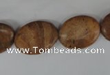 COV153 15.5 inches 15*20mm oval grain stone beads wholesale