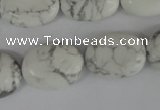 COV155 15.5 inches 15*20mm oval white howlite beads wholesale