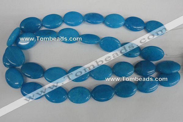 COV161 15.5 inches 18*25mm oval candy jade beads wholesale