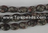 COV31 15.5 inches 8*10mm oval leopard skin jasper beads wholesale