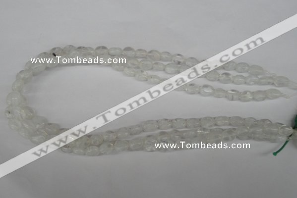 COV43 15.5 inches 8*10mm oval watermelon white beads wholesale
