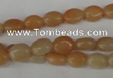 COV47 15.5 inches 8*10mm oval pink aventurine beads wholesale