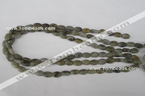 COV51 15.5 inches 8*12mm oval labradorite beads wholesale