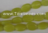 COV54 15.5 inches 8*12mm oval lemon jade gemstone beads wholesale