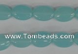 COV61 15.5 inches 10*14mm oval candy jade beads wholesale
