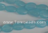 COV62 15.5 inches 10*14mm oval candy jade beads wholesale