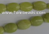 COV70 15.5 inches 10*14mm oval lemon jade beads wholesale