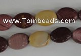 COV78 15.5 inches 10*14mm oval mookaite gemstone beads wholesale