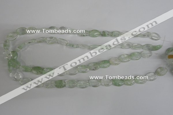 COV92 15.5 inches 10*14mm oval watermelon green beads wholesale