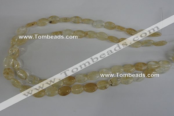 COV93 15.5 inches 10*14mm oval watermelon yellow beads wholesale