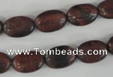 COV95 15.5 inches 10*14mm oval red tiger eye beads wholesale