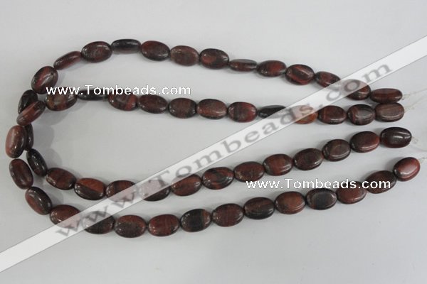 COV95 15.5 inches 10*14mm oval red tiger eye beads wholesale