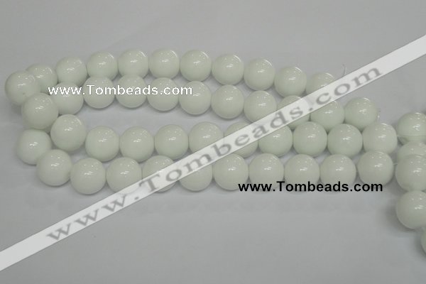 CPB08 15.5 inches 18mm round white porcelain beads wholesale