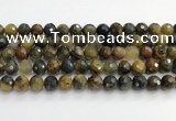 CPB1077 15.5 inches 8mm faceted round natural pietersite beads