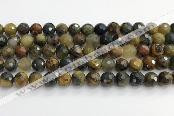 CPB1077 15.5 inches 8mm faceted round natural pietersite beads