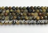 CPB1078 15.5 inches 10mm faceted round natural pietersite beads