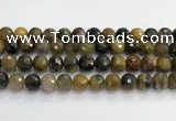 CPB1079 15.5 inches 12mm faceted round natural pietersite beads