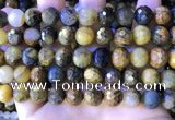 CPB1084 15.5 inches 12mm faceted round pietersite gemstone beads