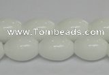 CPB19 15.5 inches 13*18mm rice white porcelain beads wholesale