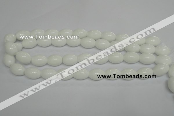 CPB20 15.5 inches 15*20mm rice white porcelain beads wholesale