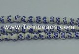 CPB503 15.5 inches 10mm round Painted porcelain beads