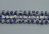 CPB531 15.5 inches 6mm round Painted porcelain beads